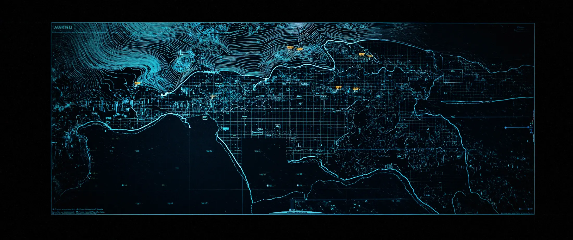 Tactical, holographic and cadastral survey maps of Aruba.